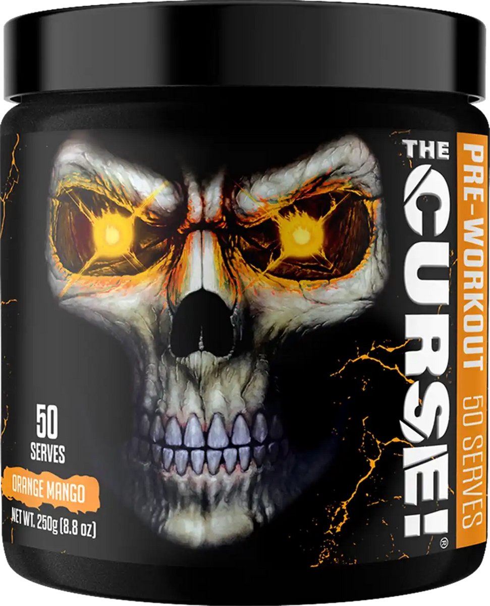 Cobra Labs The Curse - Pre-workout / Cafeïnepoeder - Sinaasappel Mango - 250 Gram (50 Doseringen) - 1 Pot
