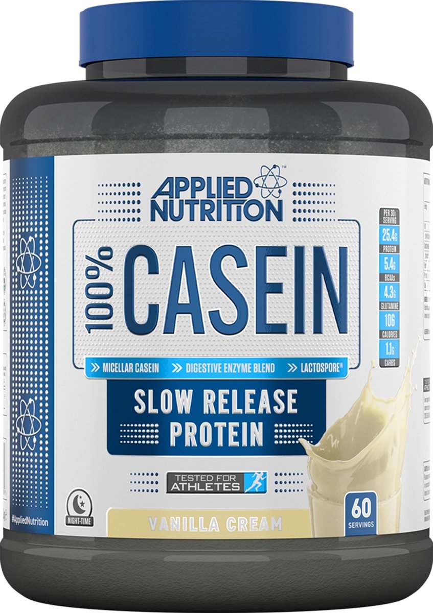 100% Casein Protein - 1800 g - Vanilla
