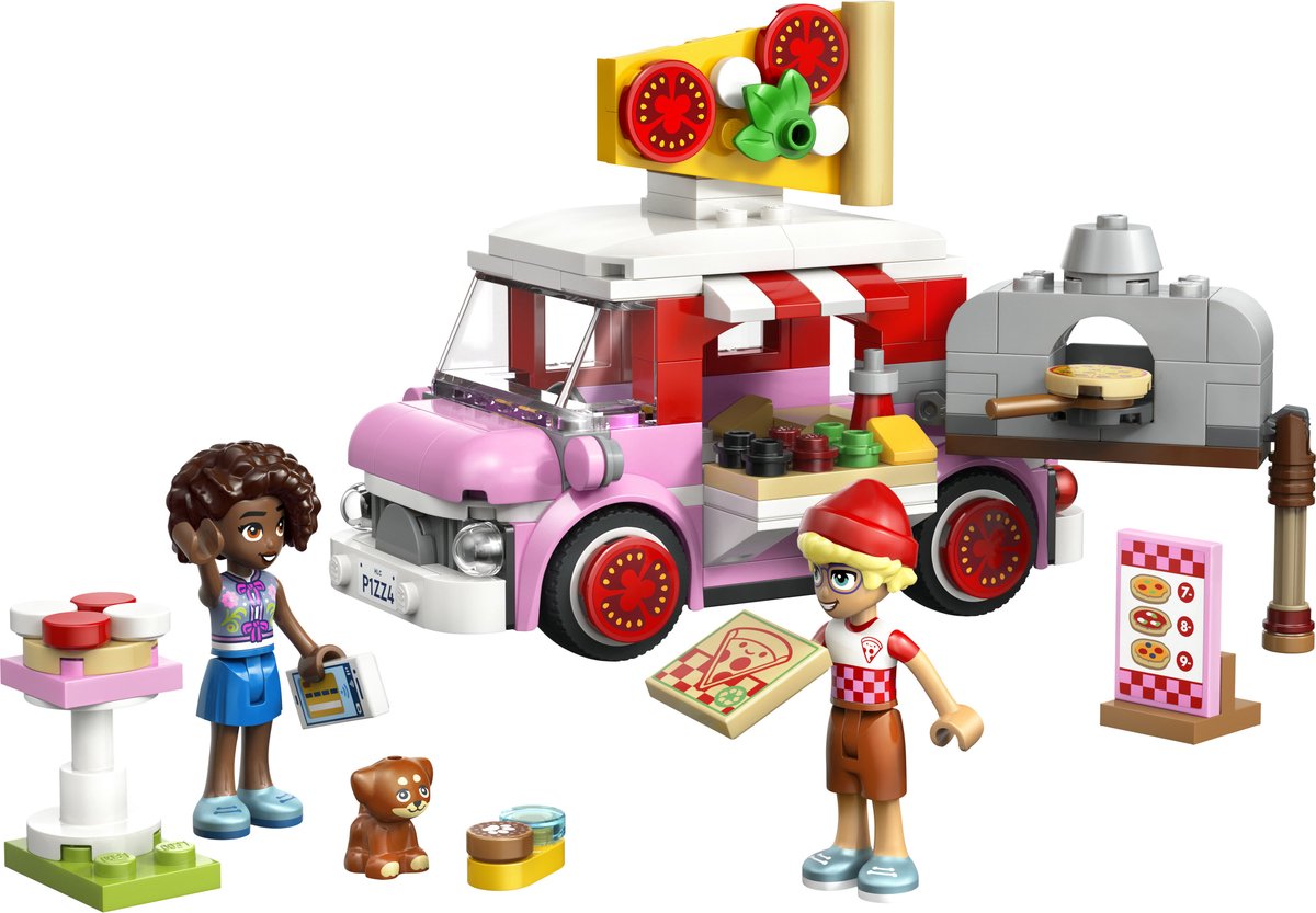 LEGO Friends Pizzatruck Speelgoed voor Kinderen vanaf 6 Jaar met 2 Poppetjes 42694 — cadeau in Spellen & Speelgoed - foto 5