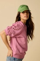 Sissy-Boy - Paarse sweater met embroidery
