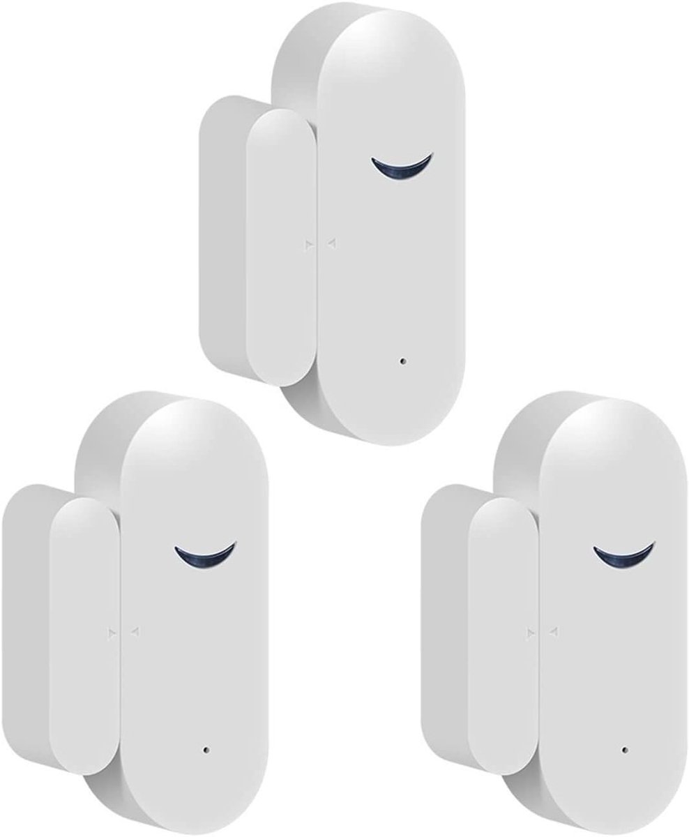 Alarmsysteem Kit - Deur Sensor - Huis Beveiligen - App Controle - 3 Stuks - Wit