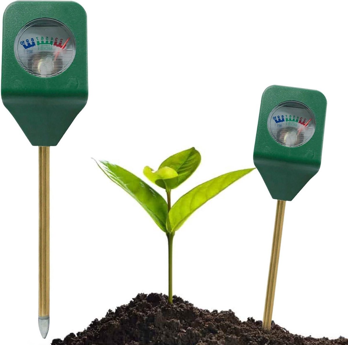 Plantenwatersensor - Bodemtester Vochtmeter - Plantenverzorging - 3-in-1 Meting - 14.5 cm - null