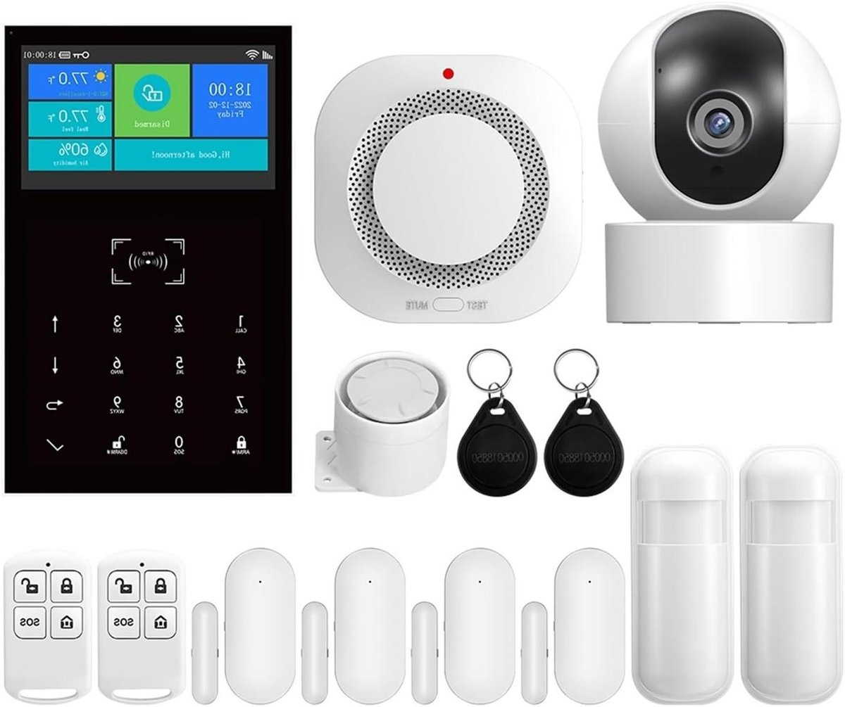 Smart Huis Alarmsysteem - Inbraakbeveiliging GSM - Beveiliging Huis - 4.3 inch Touchscreen - 22.9 x 12.7 x 12.7 cm