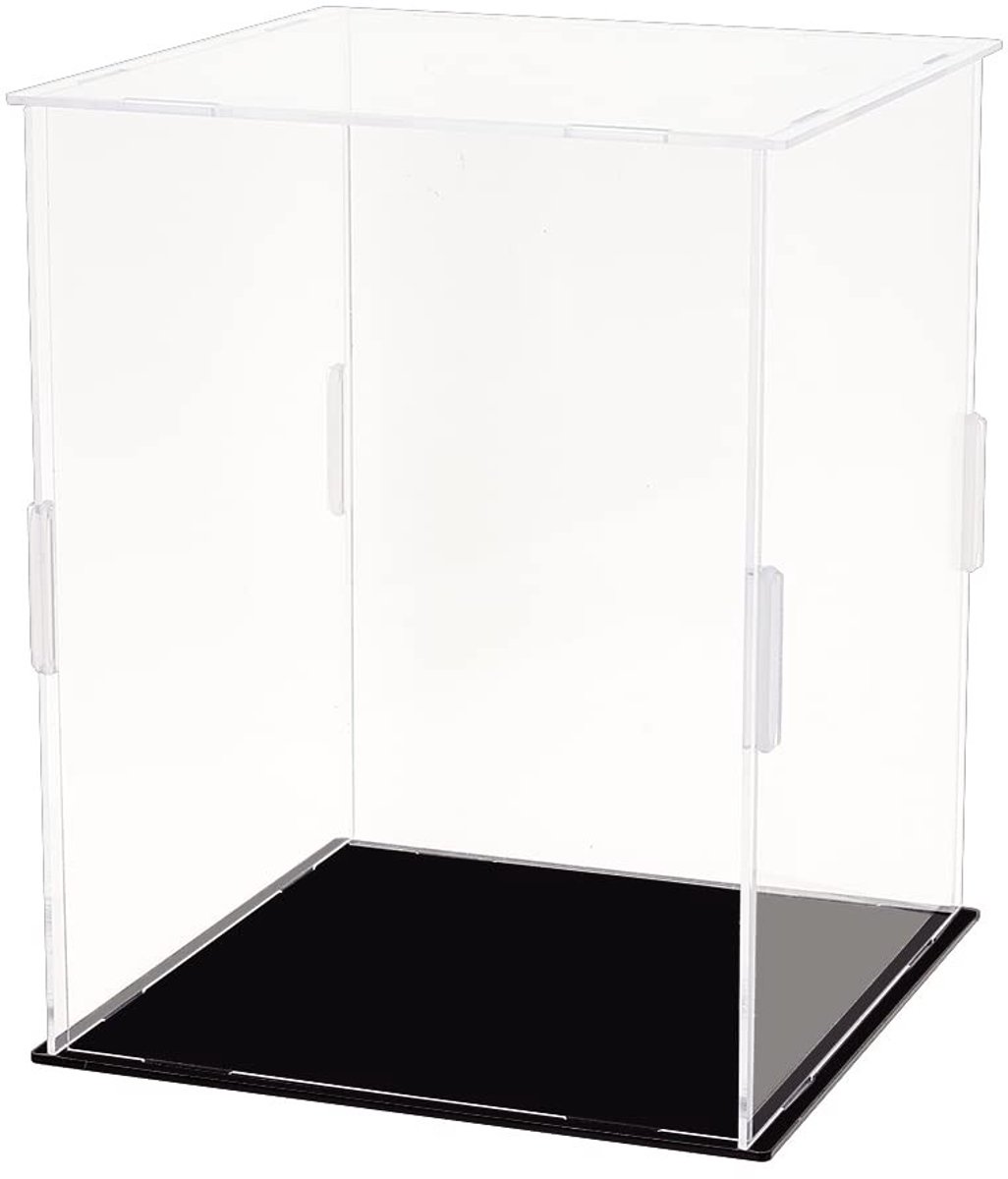 SPHProducts - Mini Helm Display Case - Acryl Showcase - 16,5 x 16,5 x 20,5 cm - Stofdicht en Waterdicht - Bescherming voor Basketbal Modellen - Transp