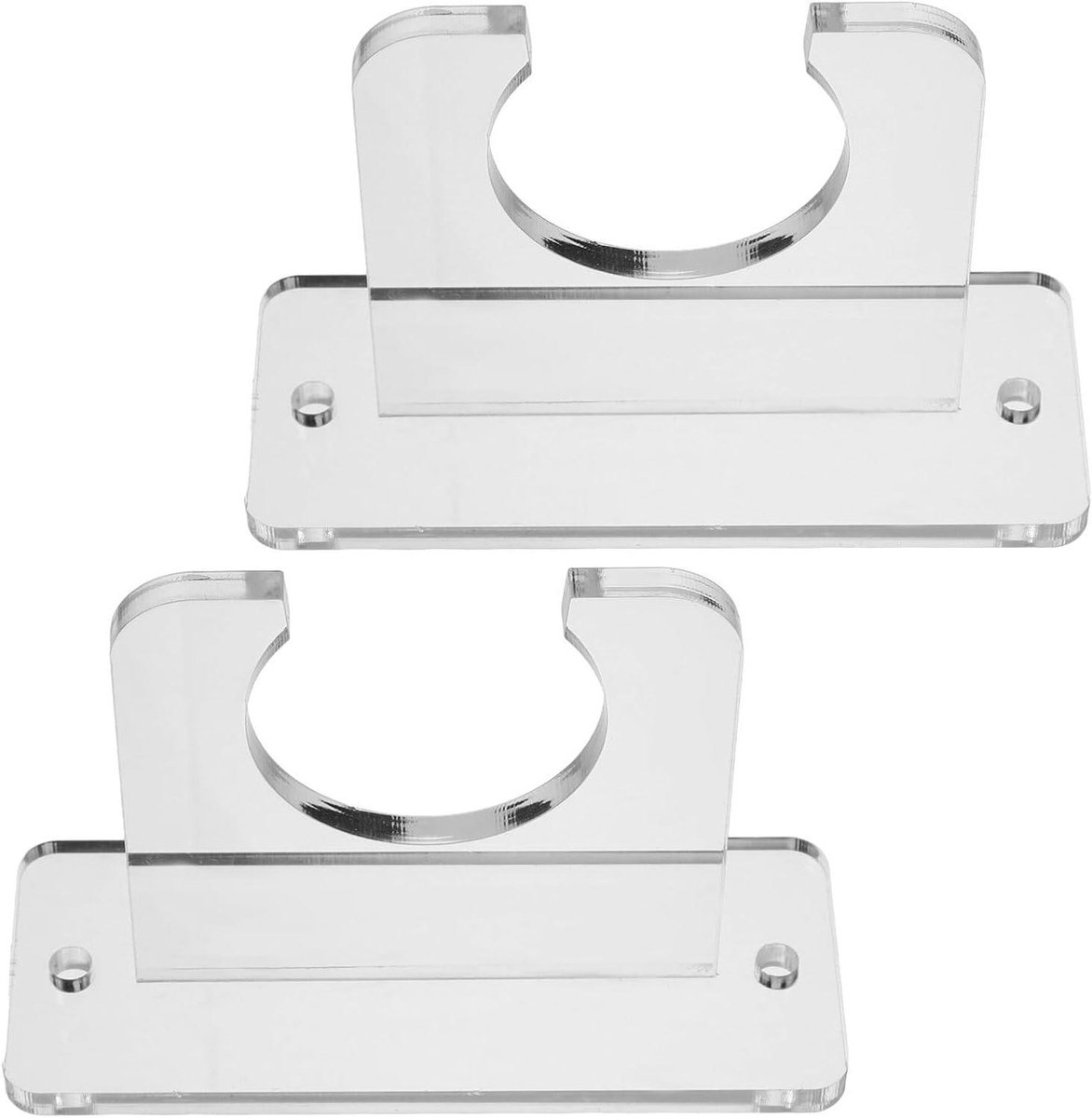 Wandhouder Tafeltennisrackets - Organizerrek Pingpongbatjes - Sportuitrusting Opbergen - Eenvoudig te Monteren - 10x7x3.9CM - Transparant