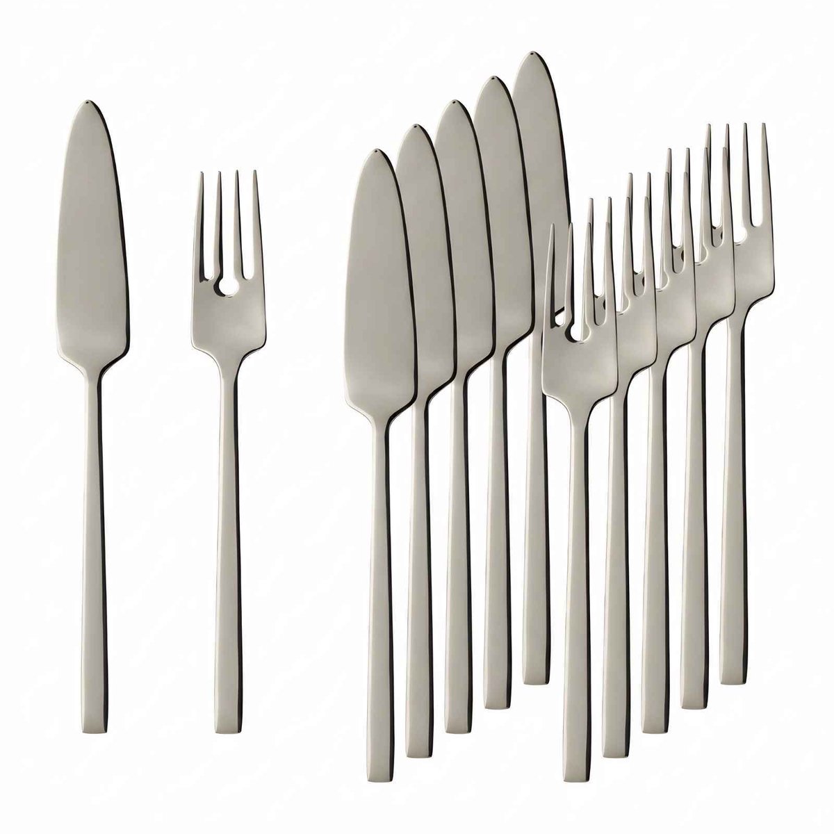 Fischbesteck La Classica Set van 6