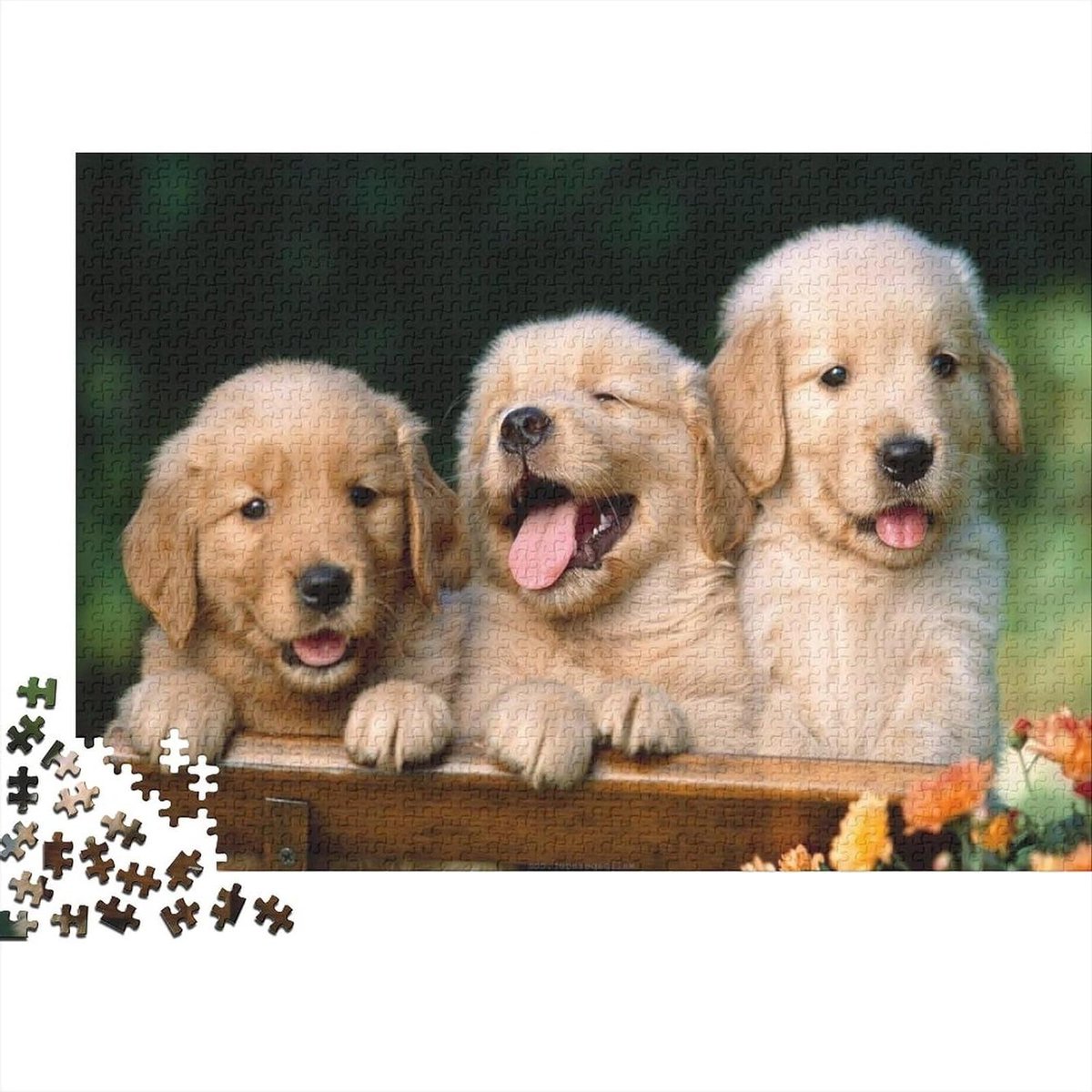 Gepersonaliseerde Puzzel - Foto Puzzel Eigen Foto - Ontspannen Brein - Unieke Vormen - 75x50cm - Multicolor