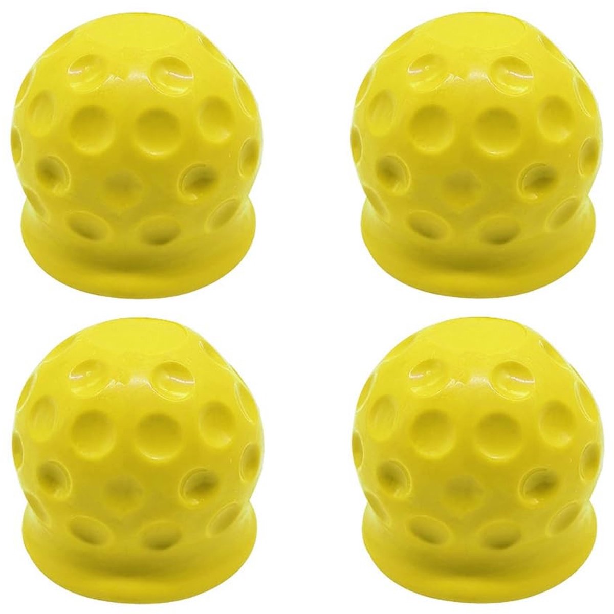 aladdien - Trekhaak-afdekking - Beschermkap - Slijtvast - Geel - Aanhangwagenaccessoire - Universeel - 4 stuks