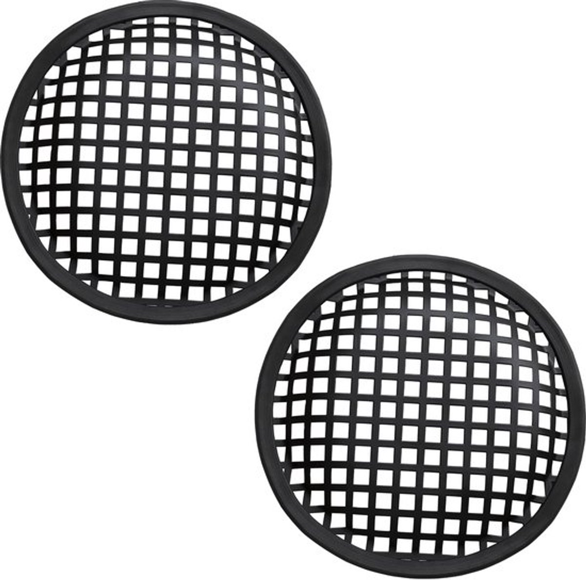 C66077set van 2 beschermnetten voor luidsprekers/subwooferbehuizing Diameter 172 mm Kleur zwart Muziek auto luidsprekerluidsprekers