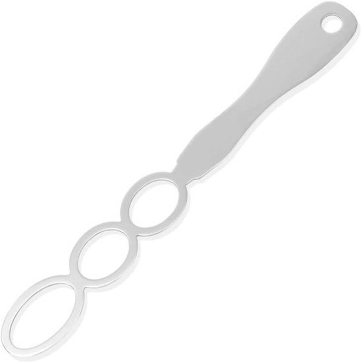 Pindakaas Roerstaafje RVS 22x2.8cm - Ergonomisch Ontwerp - Handmatig en Vaatwasserbestendig