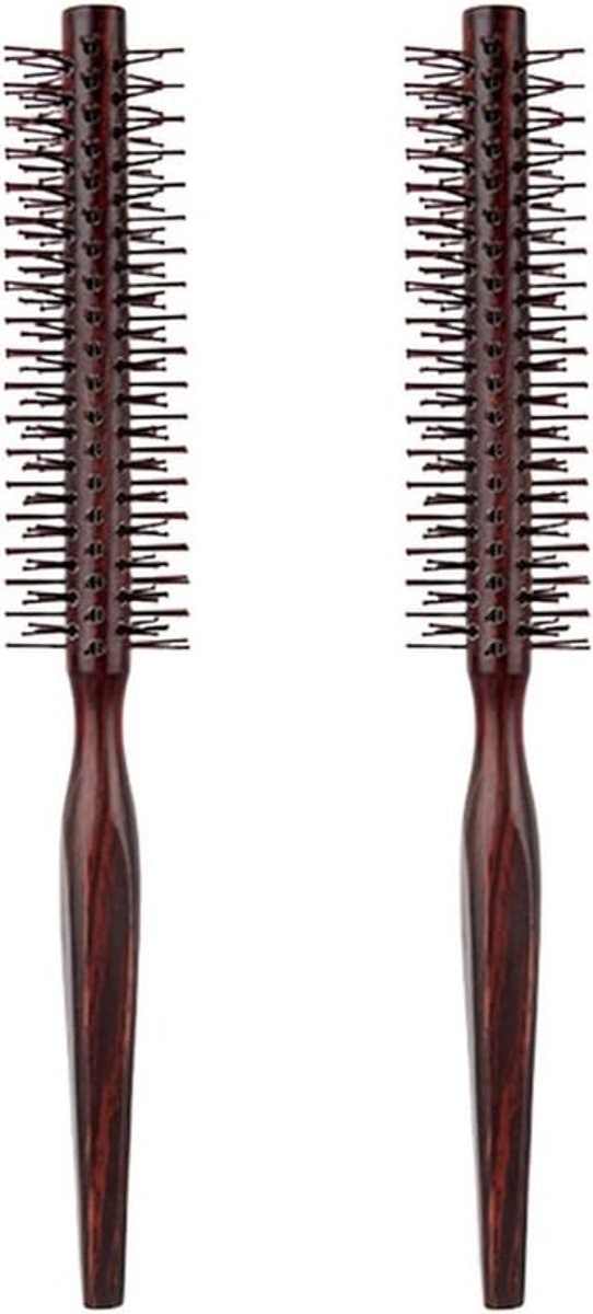 Houten Haarkam met Handvat - Set van 2 - Duurzame Kam voor Haarstyling en Krullen