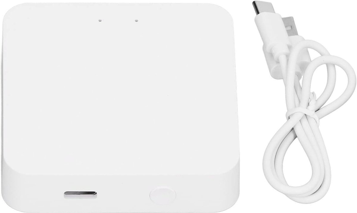 Zigbee Hub Gateway - Smart Home Hub - Domotica Besturen - Drievoudige Connectiviteit - 64x64x15 mm - Wit