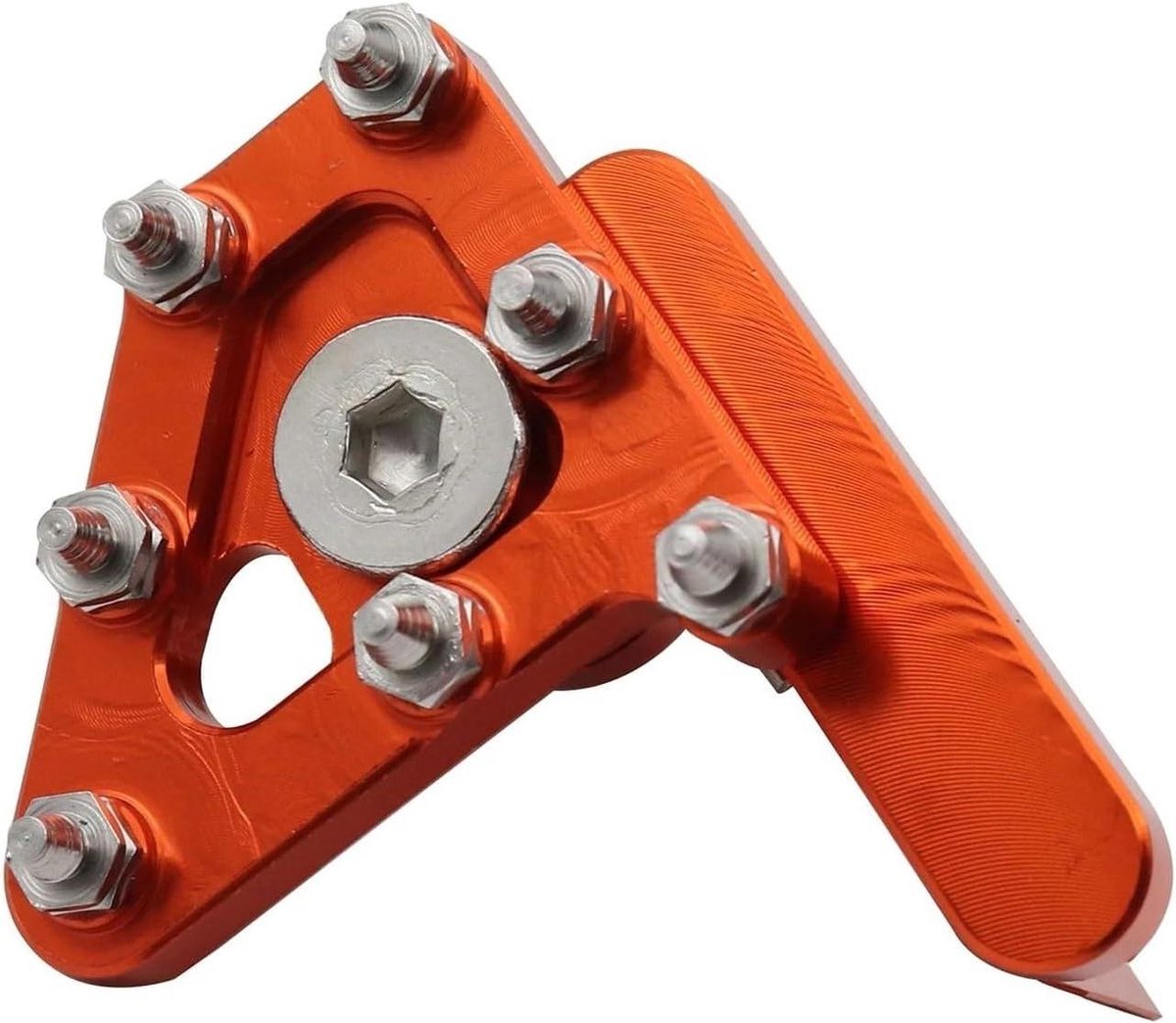 Motorfiets Voetsteunen - Pedaal Hendel - Motor Rijden - Scherpe Tanden - 6 mm Gat - Rood