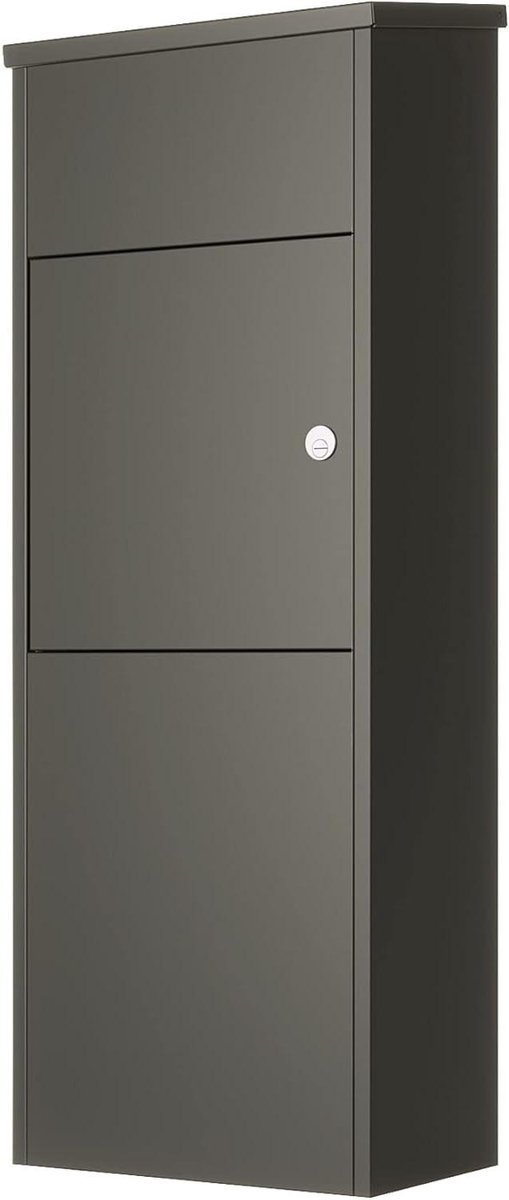 Pakketbrievenbus Jona - Pakketkast brievenbus - Veilig post ontvangen - Geïntegreerde deur - 38x105x23 cm - Zwart