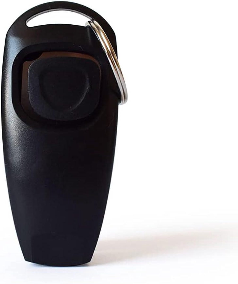 Hond Clicker - Trainingstool - Gedragstraining Hond - 2-in-1 Functie - 7.5 cm - Zwart