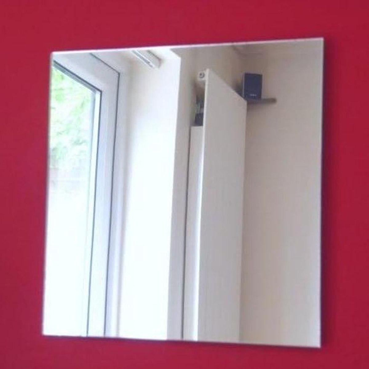 Vierkante Spiegels - Acryl Muren - Decoratie Aanbrengen - Onbreekbaar Veiligheidsmateriaal - 45x45cm - Zilver