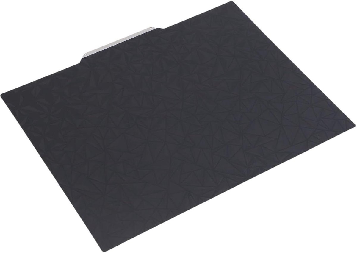 3D Printer Veerplaat - Printbed Flexibel - Verbeterde Hechting - PEY en PEO Textuur - 275 x 215 mm - Zwart
