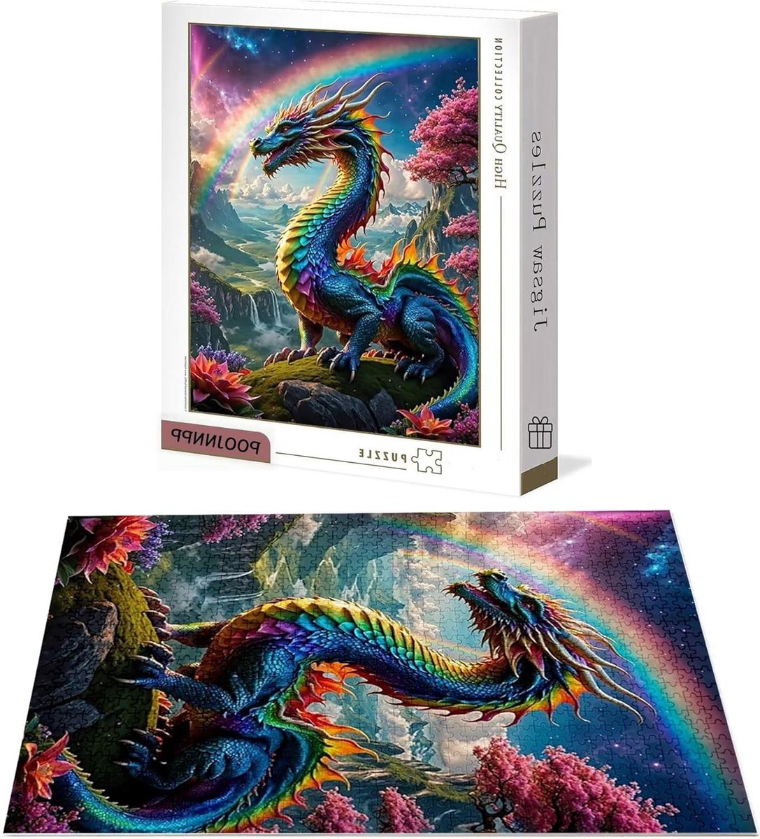 Dierenpuzzel Hout - Legpuzzel Volwassenen - Ontspannen en Trainen - Met Letters op Achterkant - 75x50 cm - Multicolor