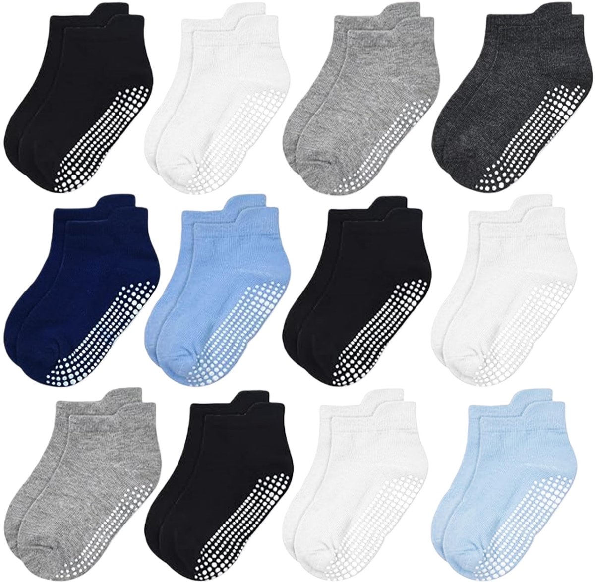 aladdien - baby sokken - antislip sokken - ademend katoen - peuter sokken 1-3 jaar - comfortabele enkelsokken - perfect voor binnen