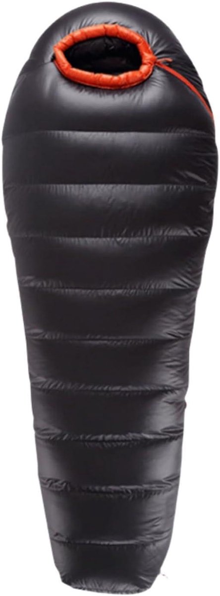 Donzen slaapzak - Outdoor slaapzak - Kamperen en reizen - Waterdicht en winddicht - 1800 gram - Zwart