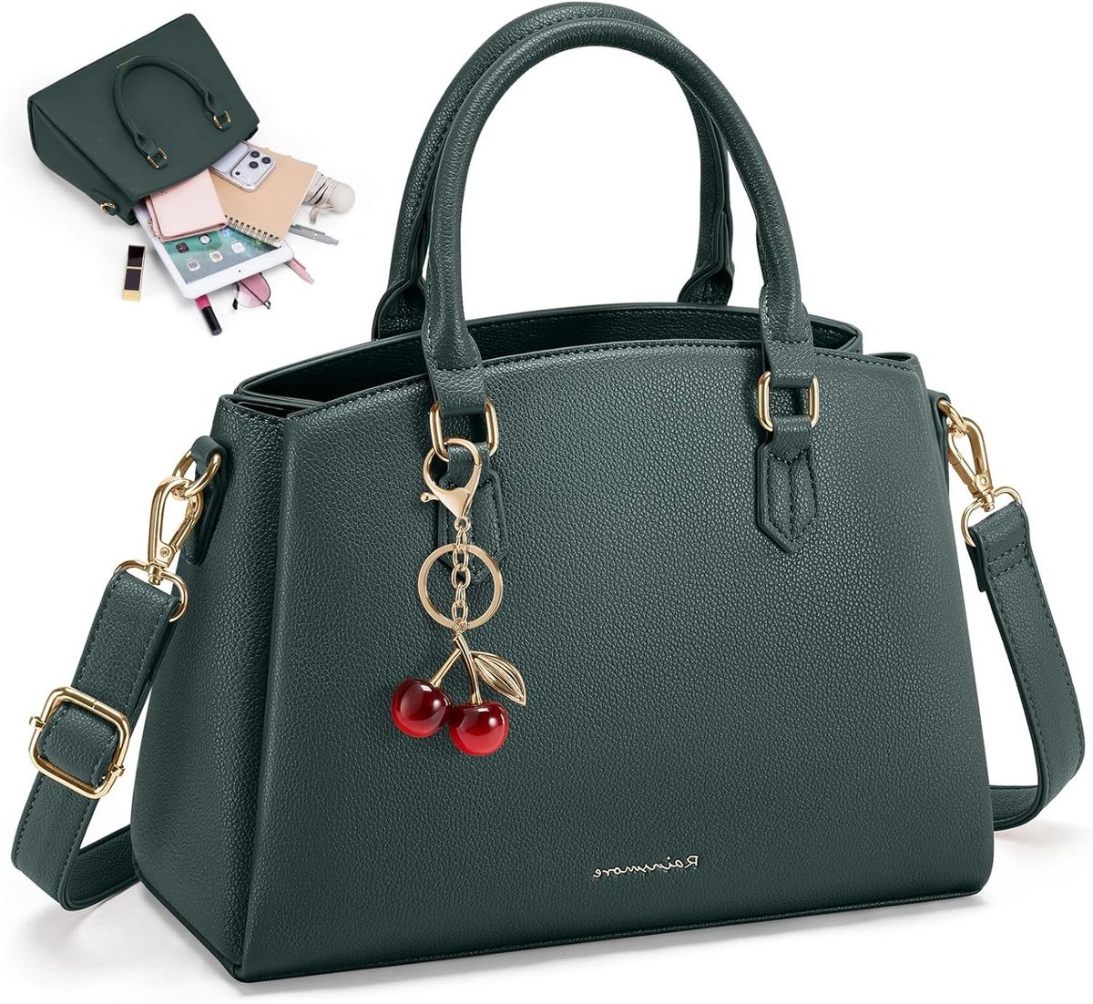 Handtas Dames - Schoudertas - Dagelijks Gebruik - Waterproof PU Leer - 30x24 cm - Zwart