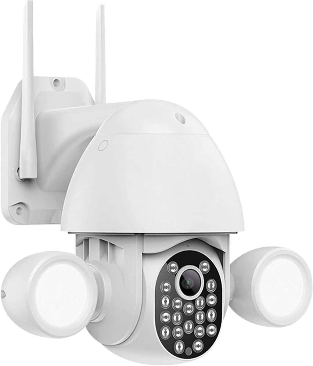 Beveiligingscamera HD - Bewakingscamera Draadloos - Huis Bewaken - 360 Graden Rotatie - 1080p Resolutie - Wit