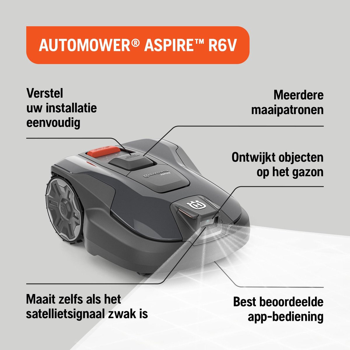 Husqvarna Aspire R6V met GPS en AI-camera - afbeelding 1