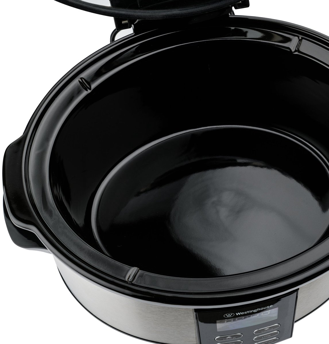 Westinghouse Slowcooker – 6,5L – RVS – Keramische Binnenpan – Warmhoudfunctie – Timer – Zwart – foto 8