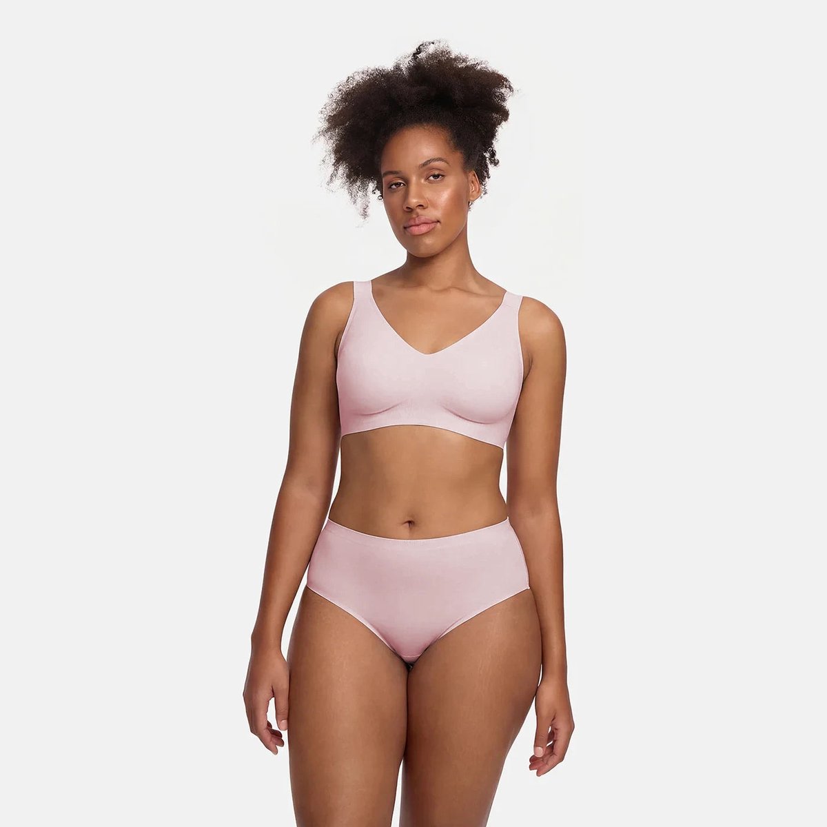 cfab - Slips met hoge taille | Pak van 3 - Babyroze - XS