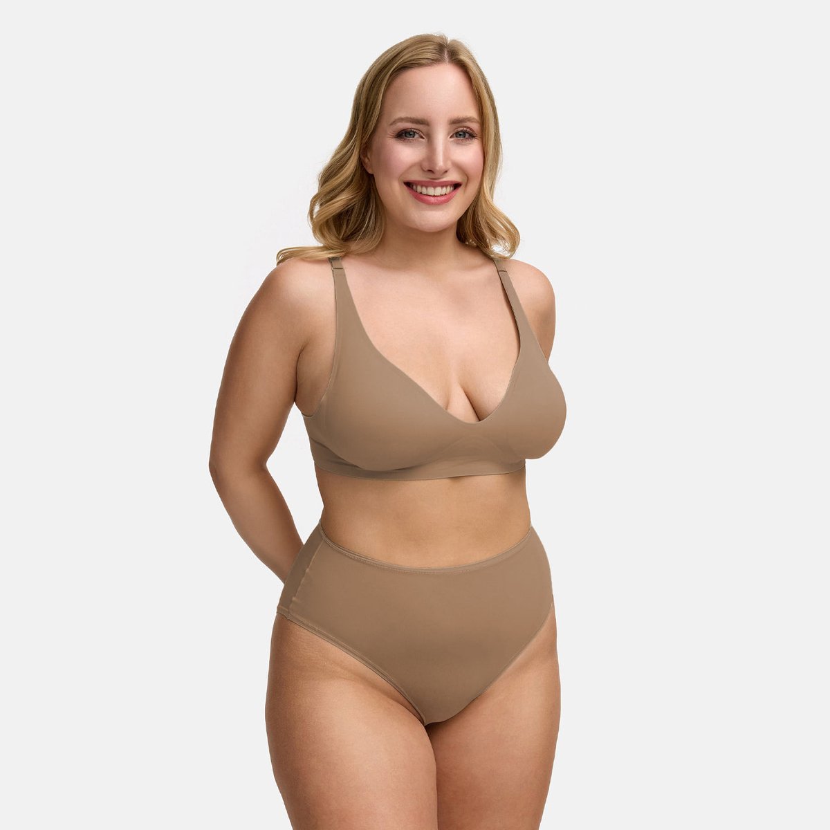 cfab - Hoogwaardige slips | Pak van 3 - Beige - S