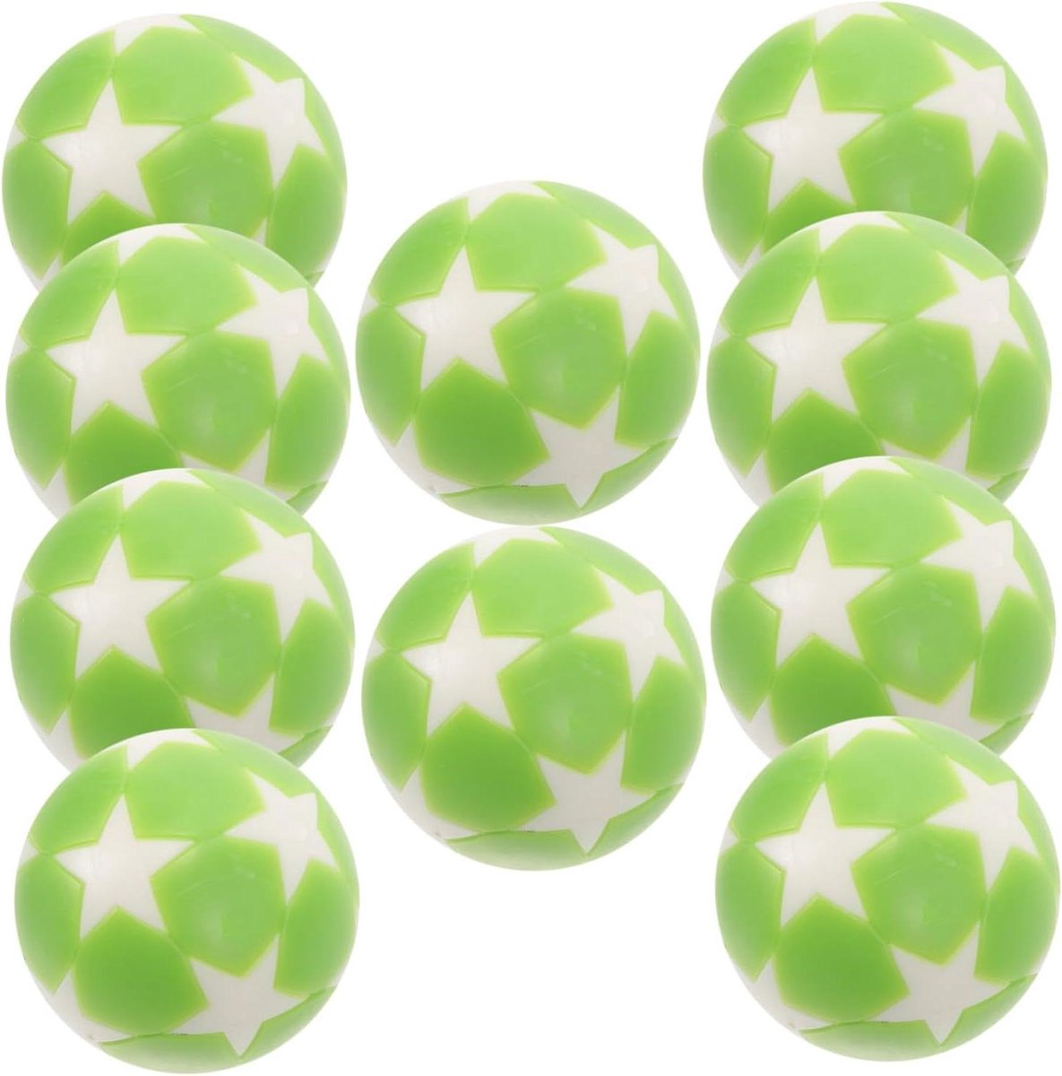 Tafelvoetbalballen - Mini voetbal - Spel reparatie - Set van 10 - 3.2 cm diameter - Helder