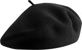Béret français, chapeau casual unisexe, style rétro, adapté aux activités de plein air, chapeau d'artiste, noir.