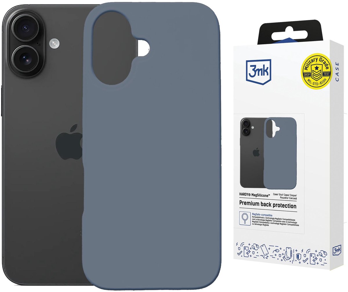 3Mk Hardy Magsilicone Magnetische Beschermhoes Voor Iphone 16 Met Magsafe