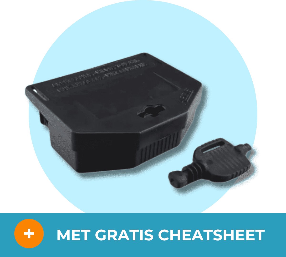 Aegis muizenlokdoosje met sleutel - Effectief Muizenlokdoosje - Met gratis cheatsheet
