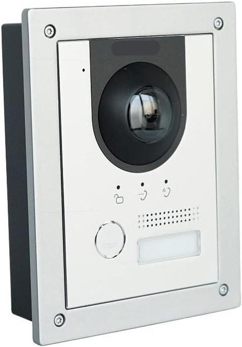 Video Deurbel - IP Intercom - Voordeur Beveiligen - Met Inbouwdoos - 130x96x28.5mm - Zilver