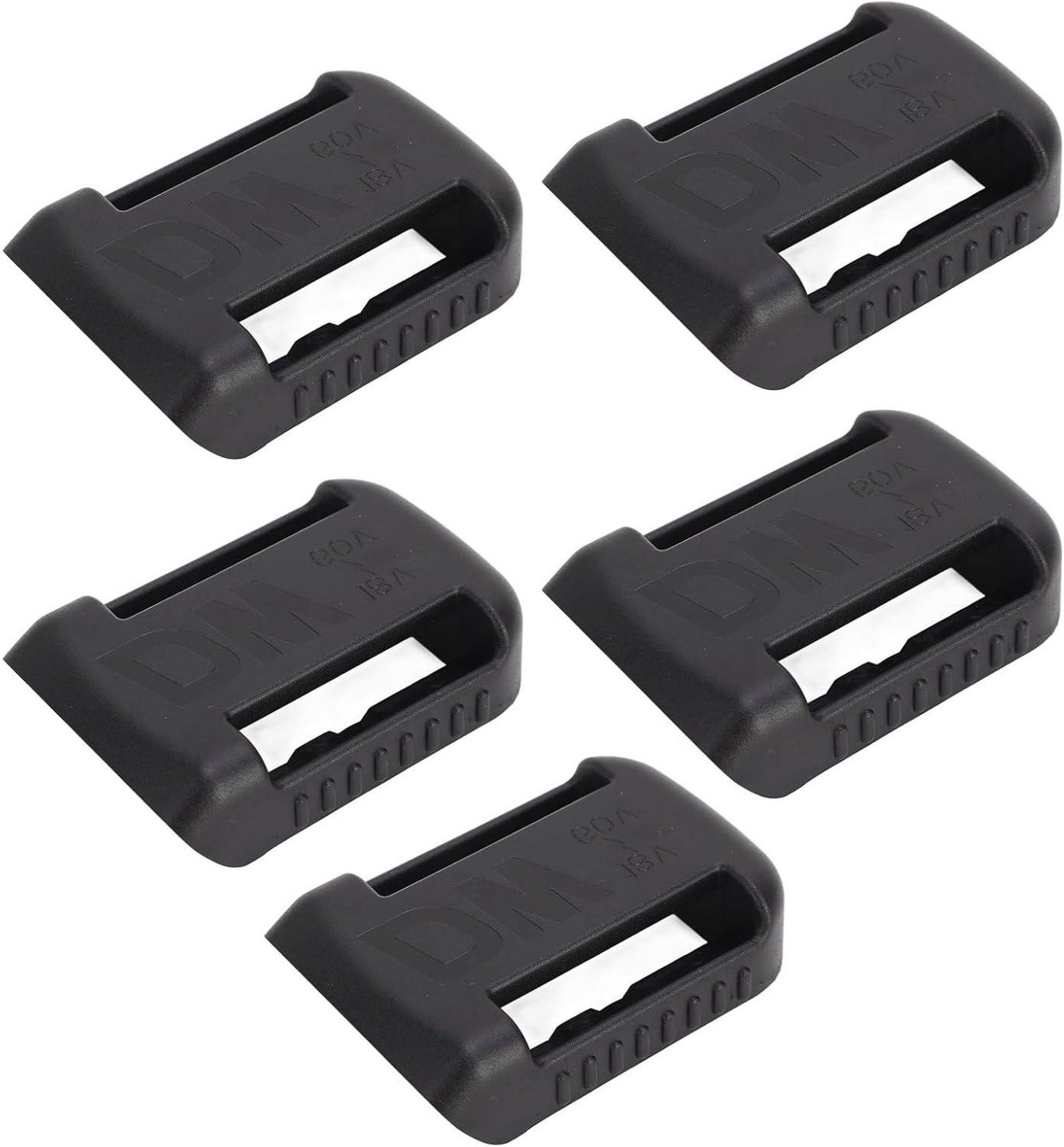 Batterij Dock Houder - Batterij Opslag - Batterijen Organiseren - Veilige Bevestiging - 5 Sets - Zwart
