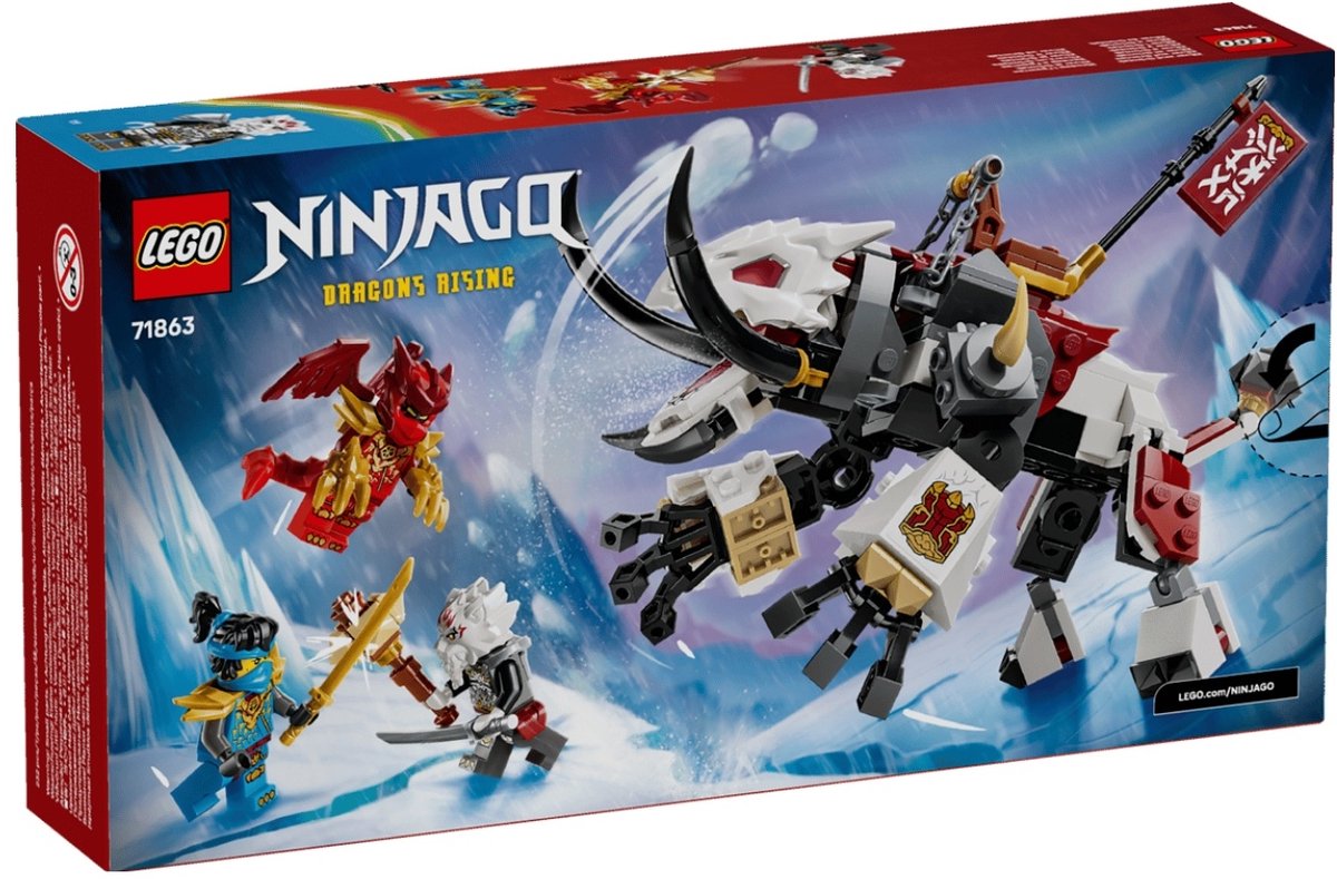 LEGO NINJAGO Zilvar en Grimtak het Drakenbeest Speelgoed Draak voor Kinderen 71863 — afbeelding 12