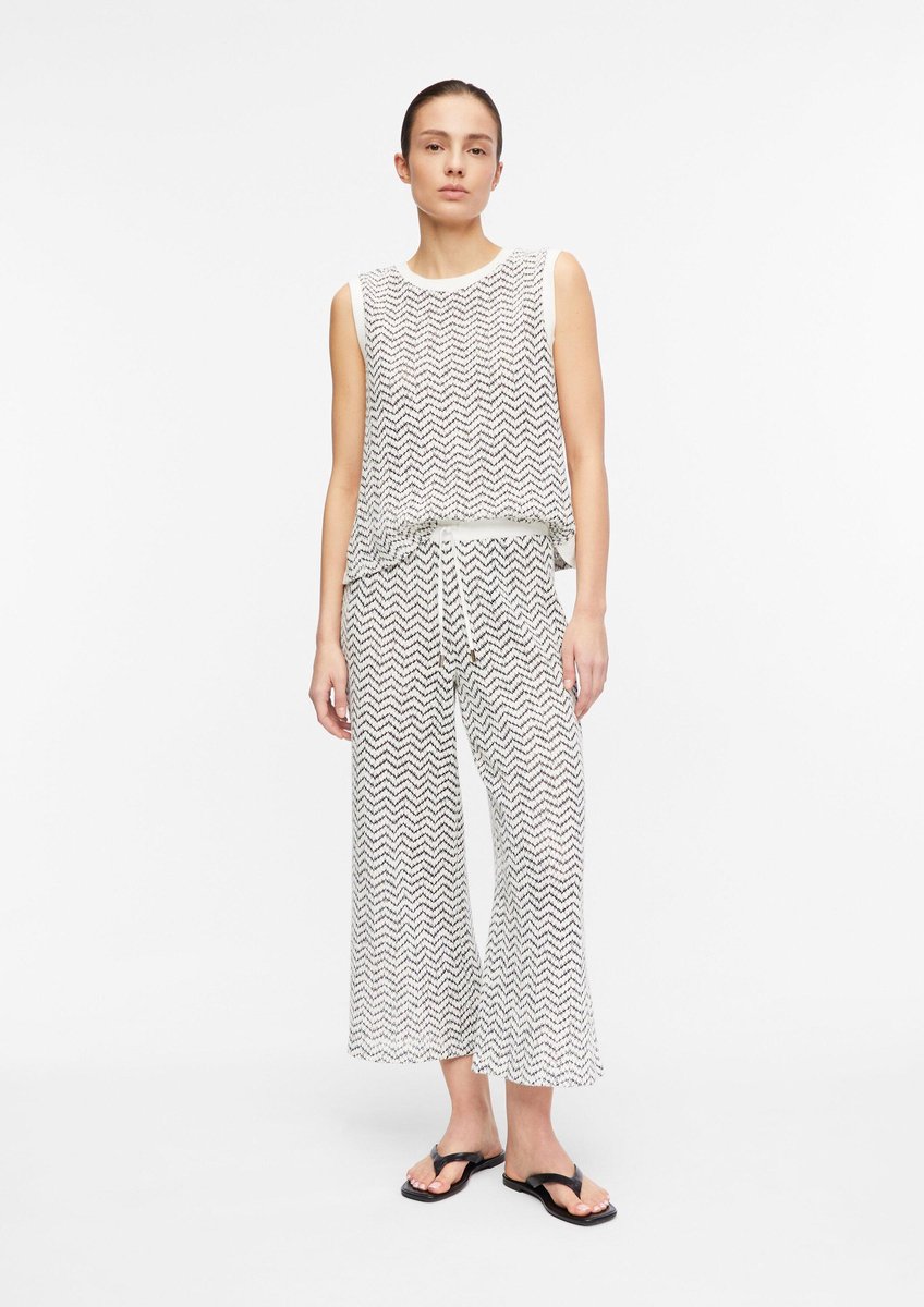 comma - female - Culottes van gestructureerde jersey