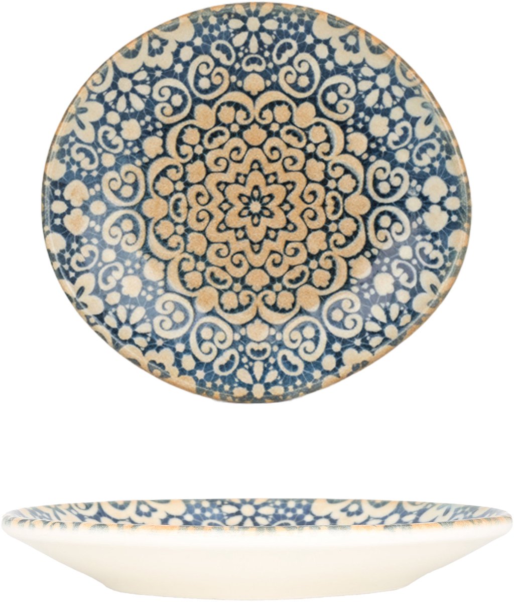 Bonna Dessertbord - Alhambra - Porselein - 15 cm - set van 6