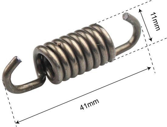 Borstel Cutter Onderdelen - Motorveer Set - Tuinonderhoud Uitvoeren - Krachtige Luchtkoeling - 2 Stuks - Zilver — afbeelding 3