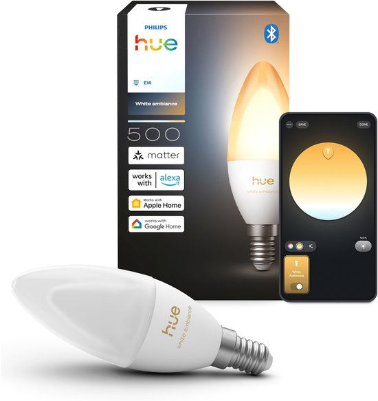 Philips Hue Kaarslamp White Ambiance E14 Losse lamp