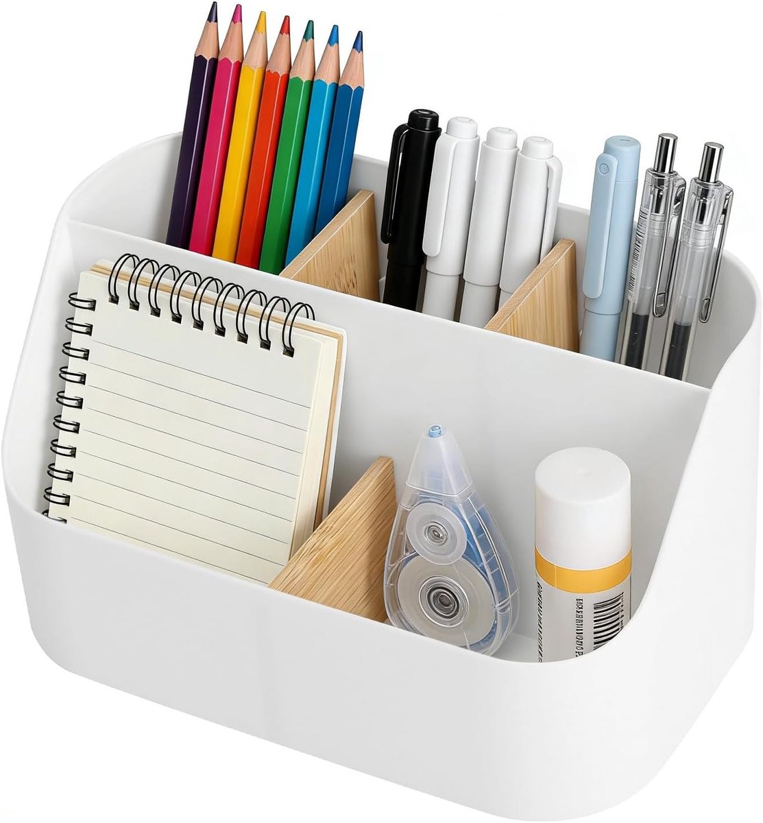 Flexibele en Aanpasbare Bureau Organizer met 2-5 Compartimenten, Ideaal voor Kantoor en Thuis, Pennenhouder en Make-up Organizer