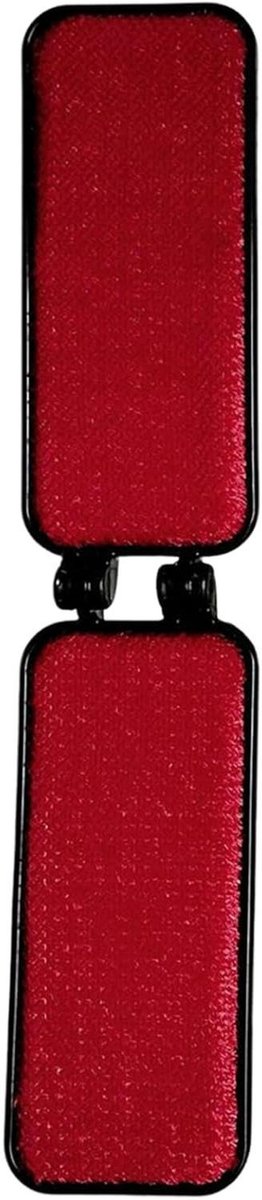 Lintborstels Voor Kleding - Pluisverwijderaar Opvouwbaar - Dagelijkse Stof Verzorging - Herbruikbaar Na Spoelen - Gevouwen 12cm - Zwart