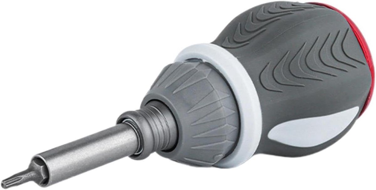 Magnetische Ratel Schroevendraaier - Reparatie Tool Set - Klusjes Thuis - Uitschuifbaar Ontwerp - 9-in-1 - Grijs