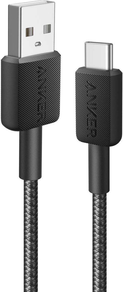 Anker 322 USB-A naar USB-C Kabel - 0.9m Zwart