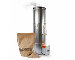 Eurocatch Telescopische Rookoven Vierkant 101 cm - Verzinkt Metalen Rookkast - Smoker voor Buiten met Thermometer en 10 Rookhaken - Extra Rookmot