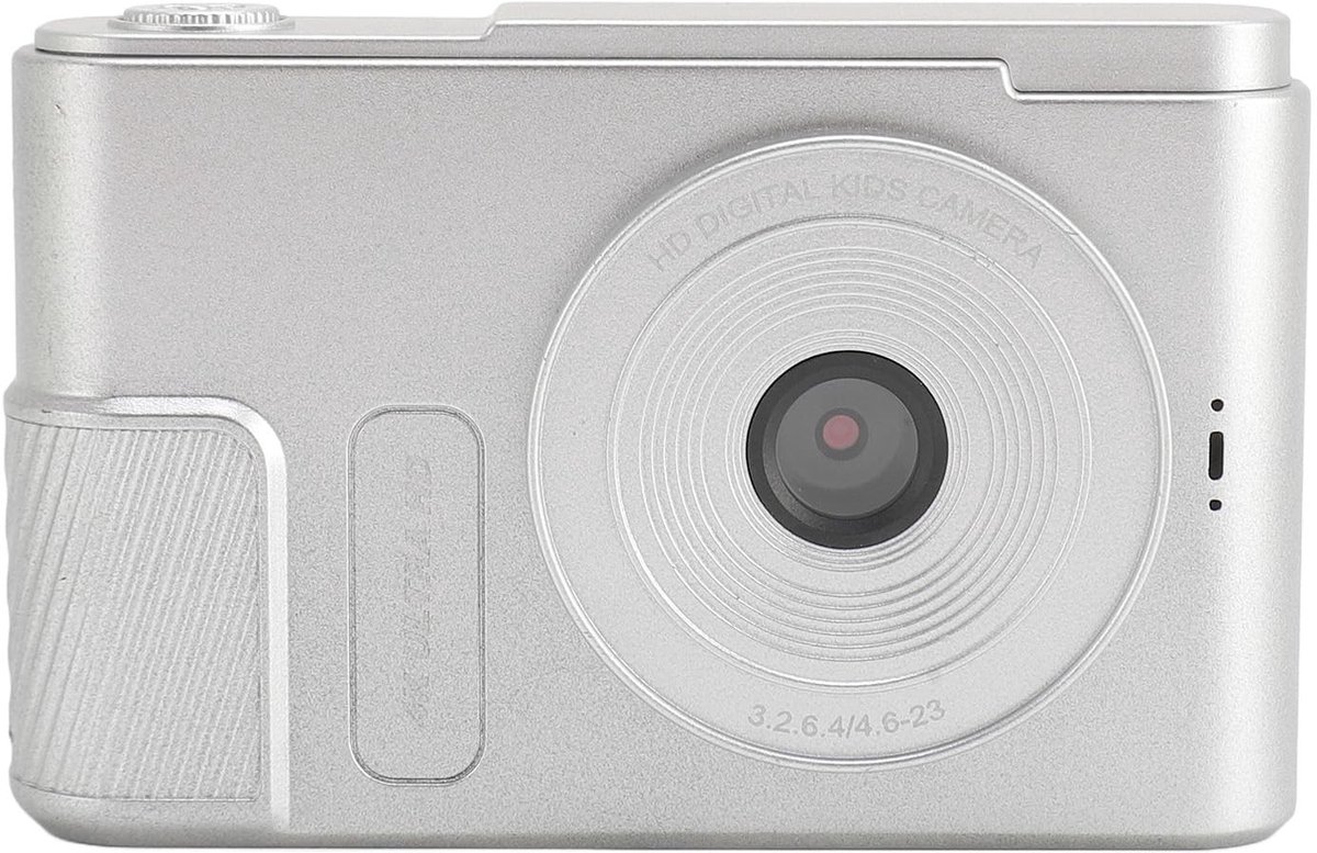 Allecto - Draagbare Compactcamera - Digitale Camera met 48 MP - Voorkom Schudden met 16x Zoom - Zilvere Kleur - 4K Video - Geschikt voor Reizen -