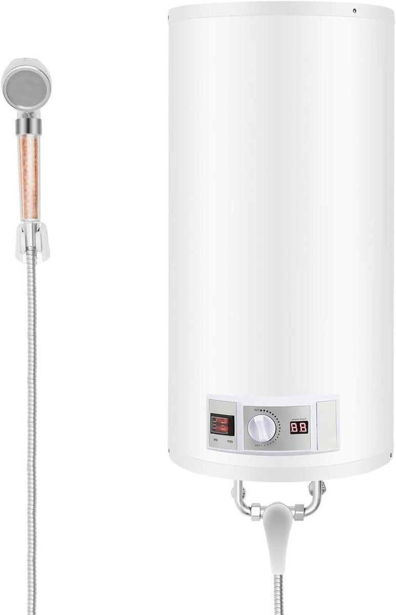 Elektrische boiler - Warmwaterketel - Direct warm water - Snel opwarmen - 50 liter - Wit