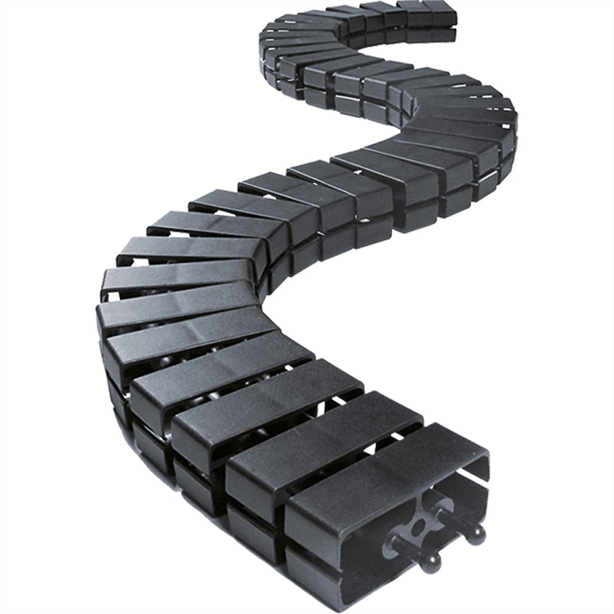 BACHMANN kabelslang Cube zwart RAL 9005