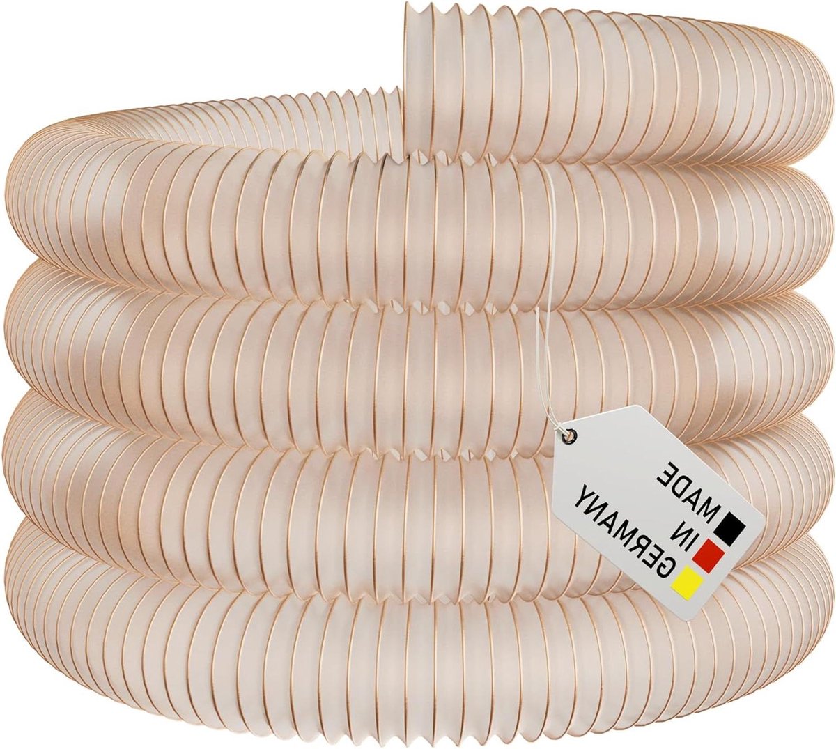 Afzuigslang - Spiraalslang Flexibele slang - Stofafzuiging - Moeilijk Ontvlambaar - Ø 200 mm 6 meter - Transparant